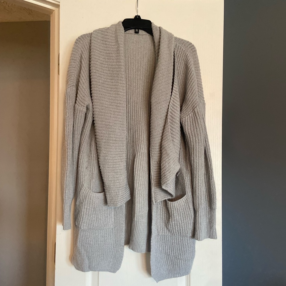 Gray oversized sweater